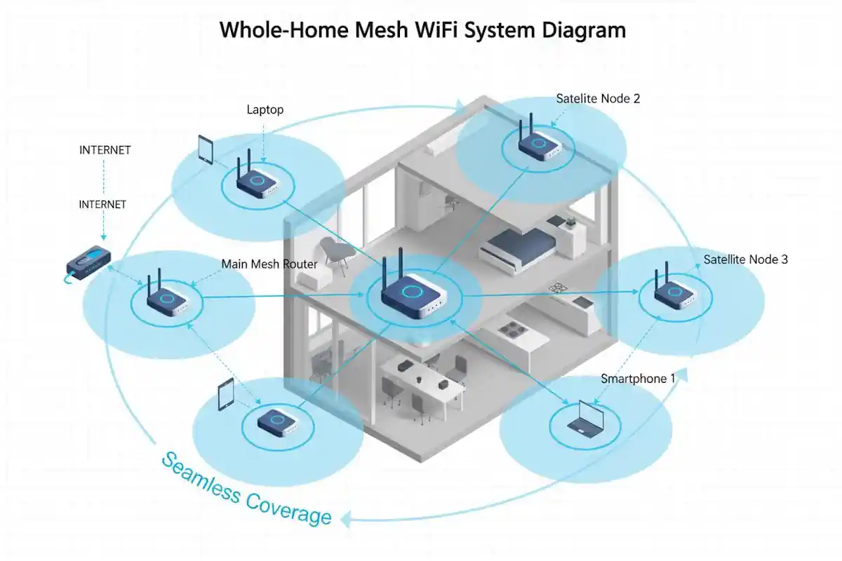 Mesh Wi-Fi za stan ili kuću – kako radi i kada se isplati?