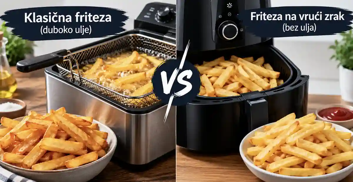 Klasična friteza ili friteza na vrući zrak – koja je bolja za pripremu pomfrita?
